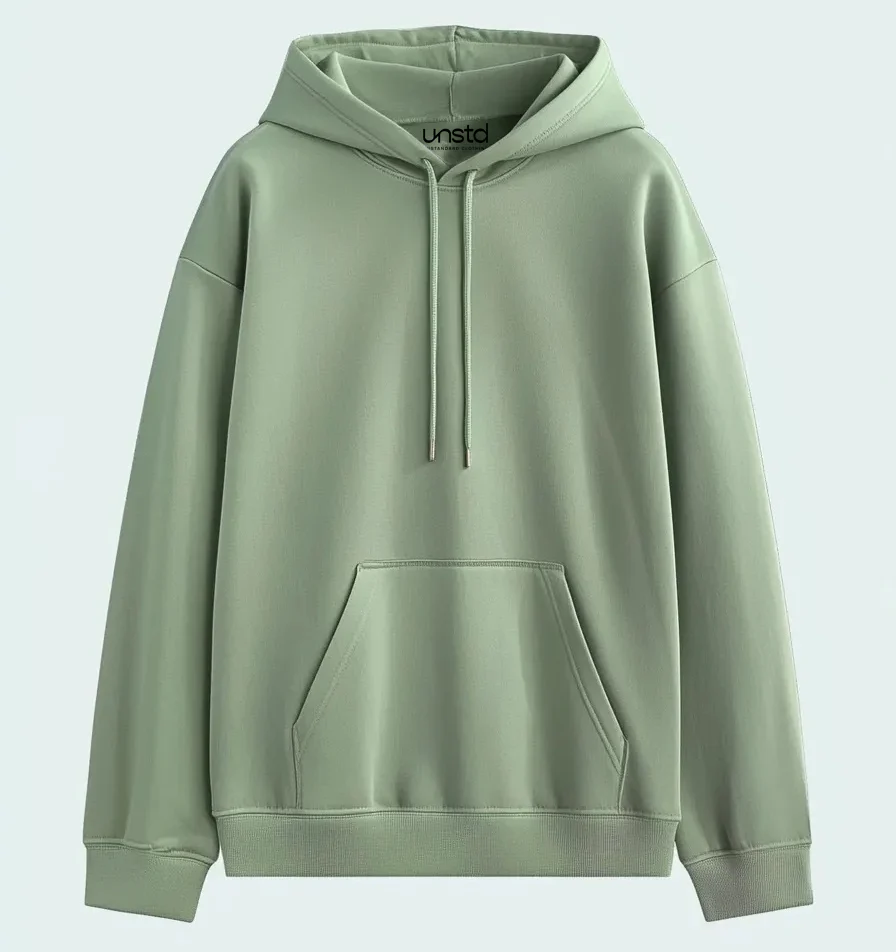 Solid Plus Size Hoodie - Image 6