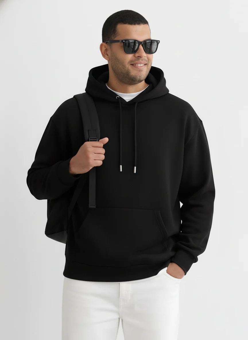 Solid Plus Size Hoodie - Image 11