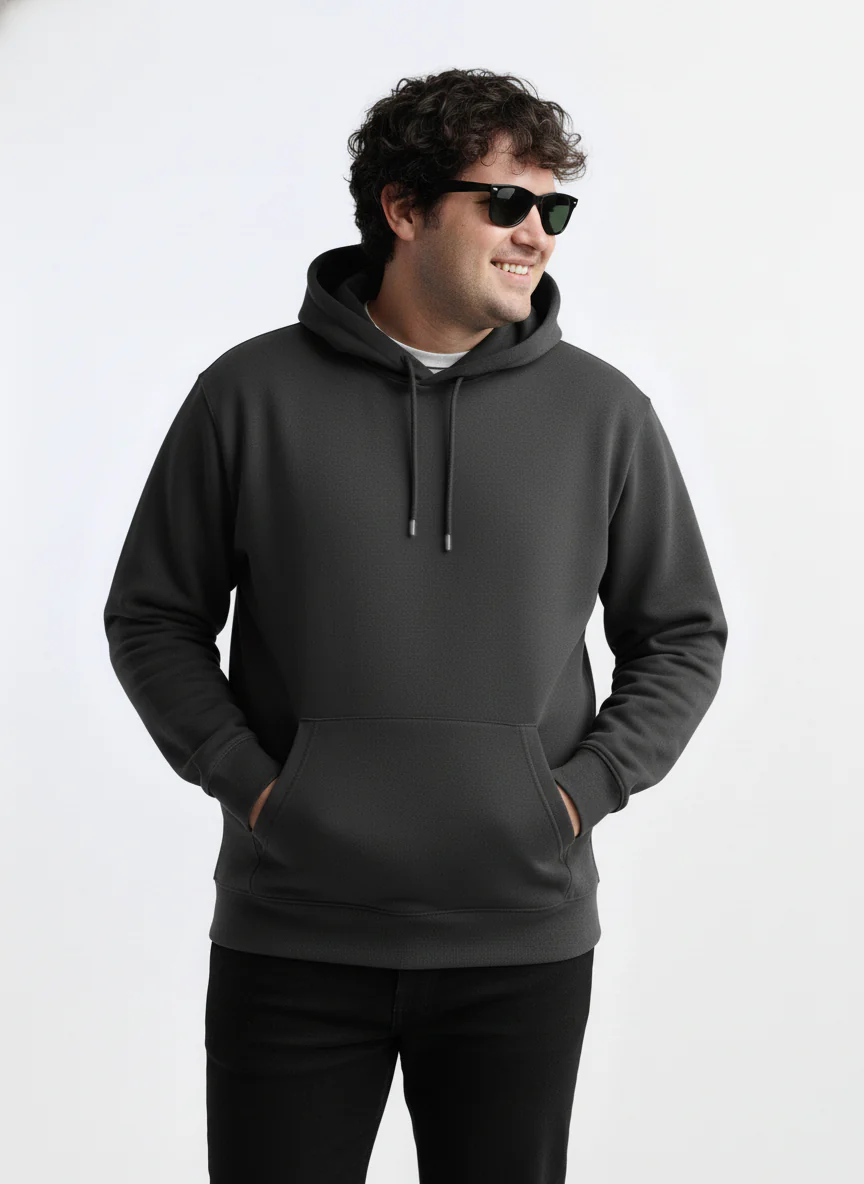 Solid Plus Size Hoodie - Image 34