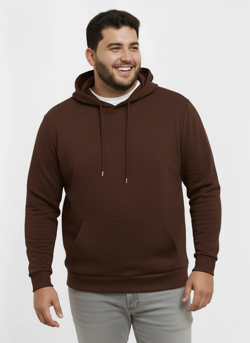 Solid Plus Size Hoodie - Image 27