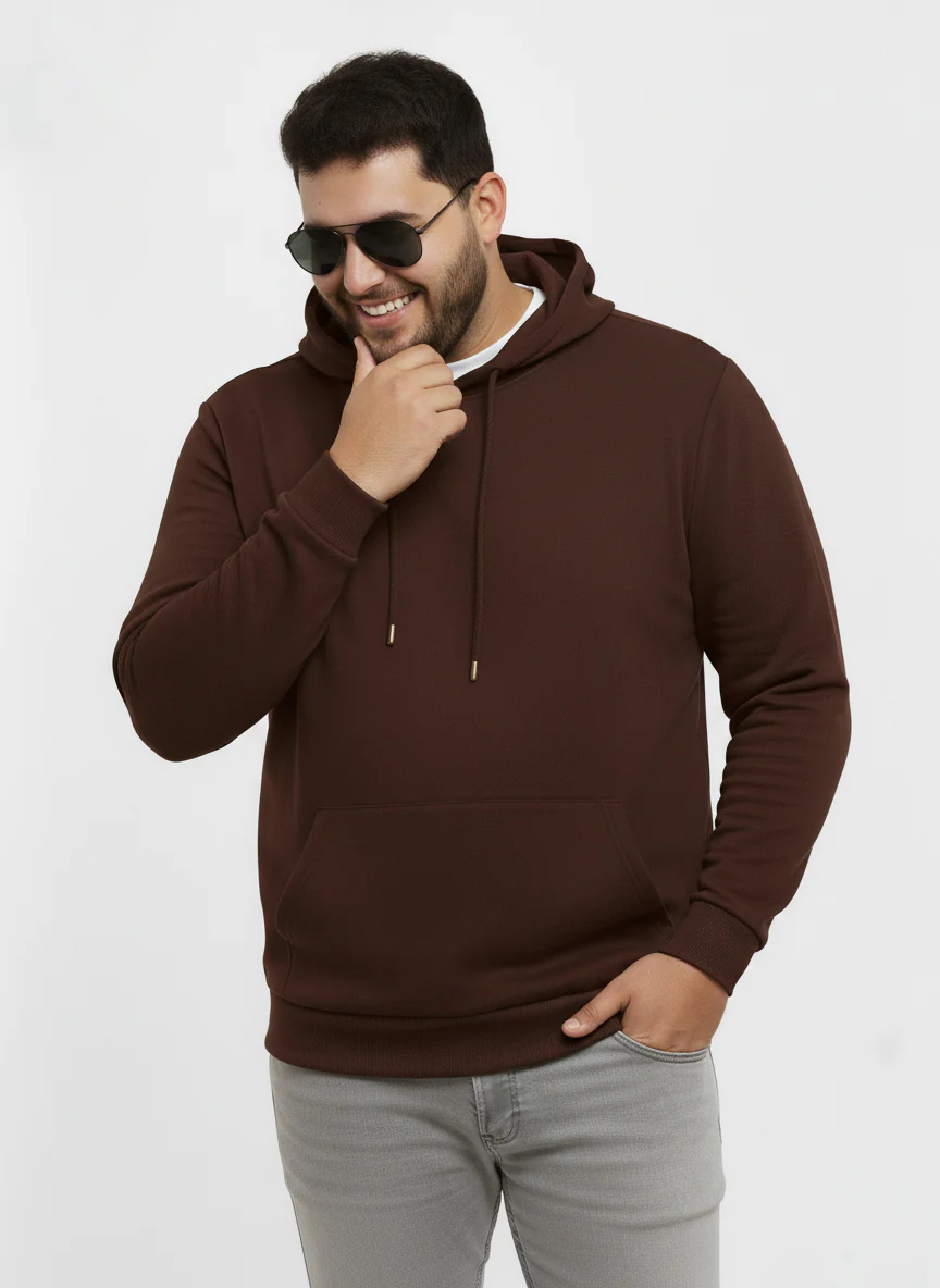 Solid Plus Size Hoodie - Image 29